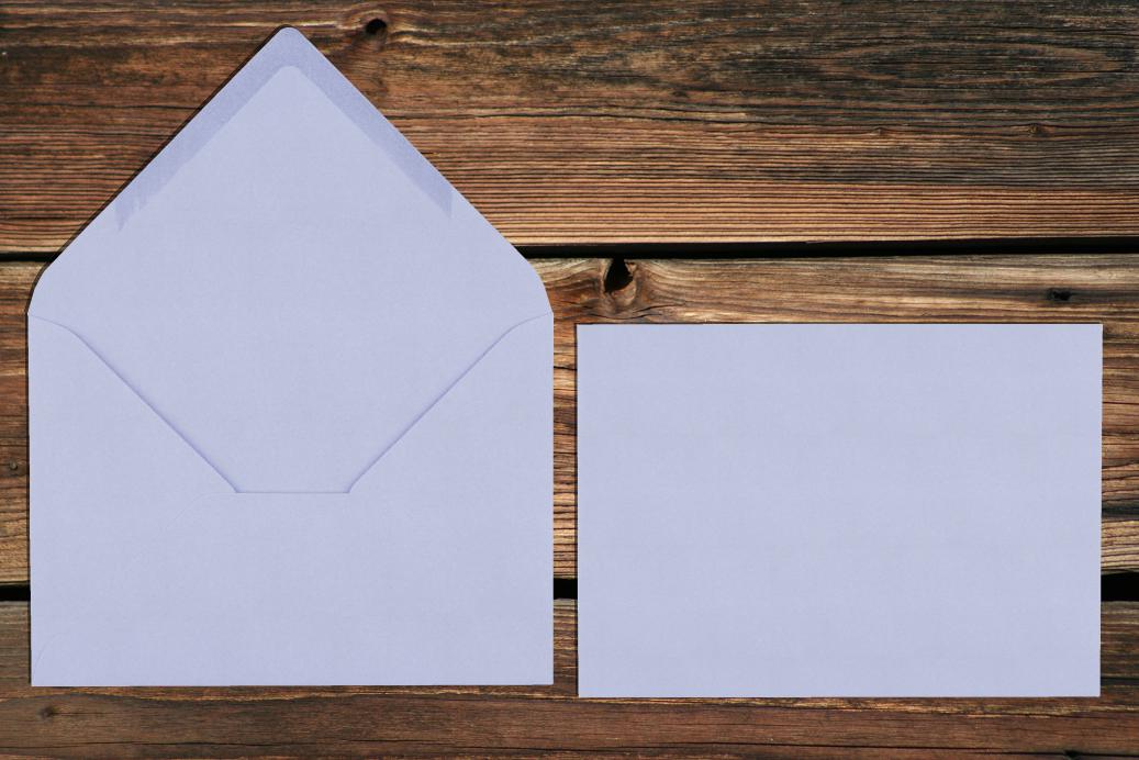 Briefhüllen 120x180 mm Nassklebend Lavendel 120 g/qm